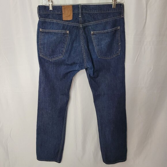 VTG Billy Reid Selvedge Men's Indigo Washed Straight Denim Jeans 35630 Sz 33X30 - Picture 2 of 11